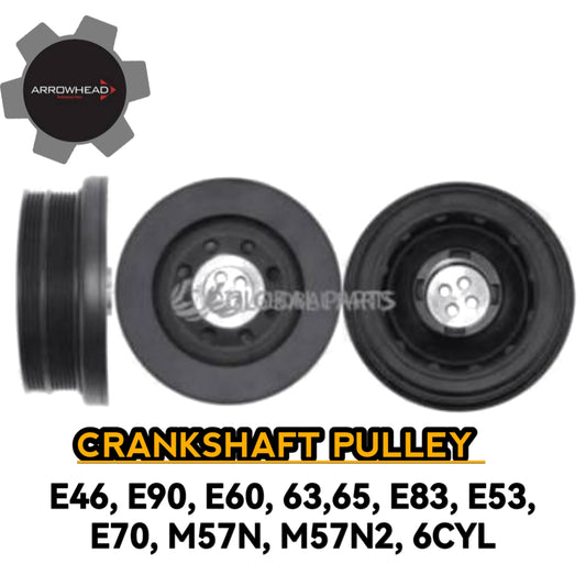 Crankshaft Pulley E46 E90 E60 E63 E65 E83 E53 E70 M57N M57N2 6CYL