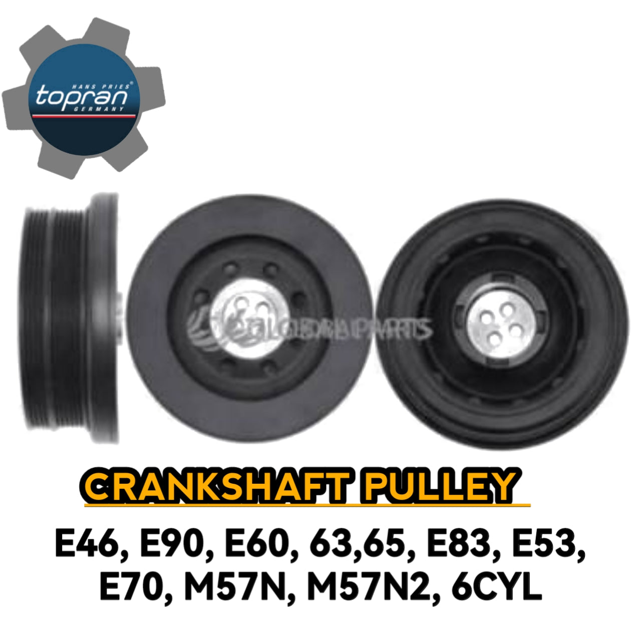 Crankshaft Pulley E46 E90 E60 E63 E65 E83 E53 E70 M57N M57N2 6 CYL