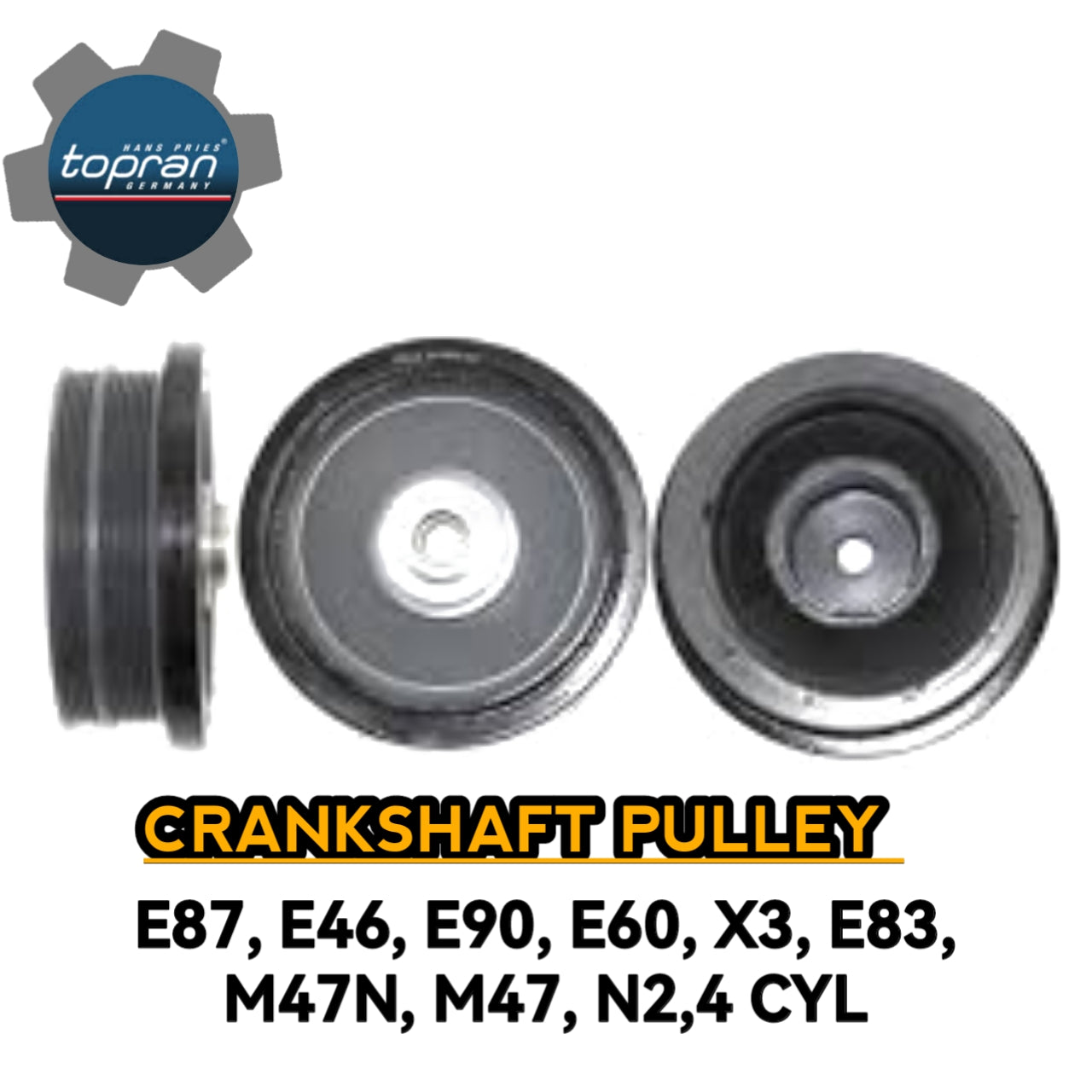 Crankshaft Pulley E87 E46 E90 E60 X3 E83 M47N M47 N2 4 CYL