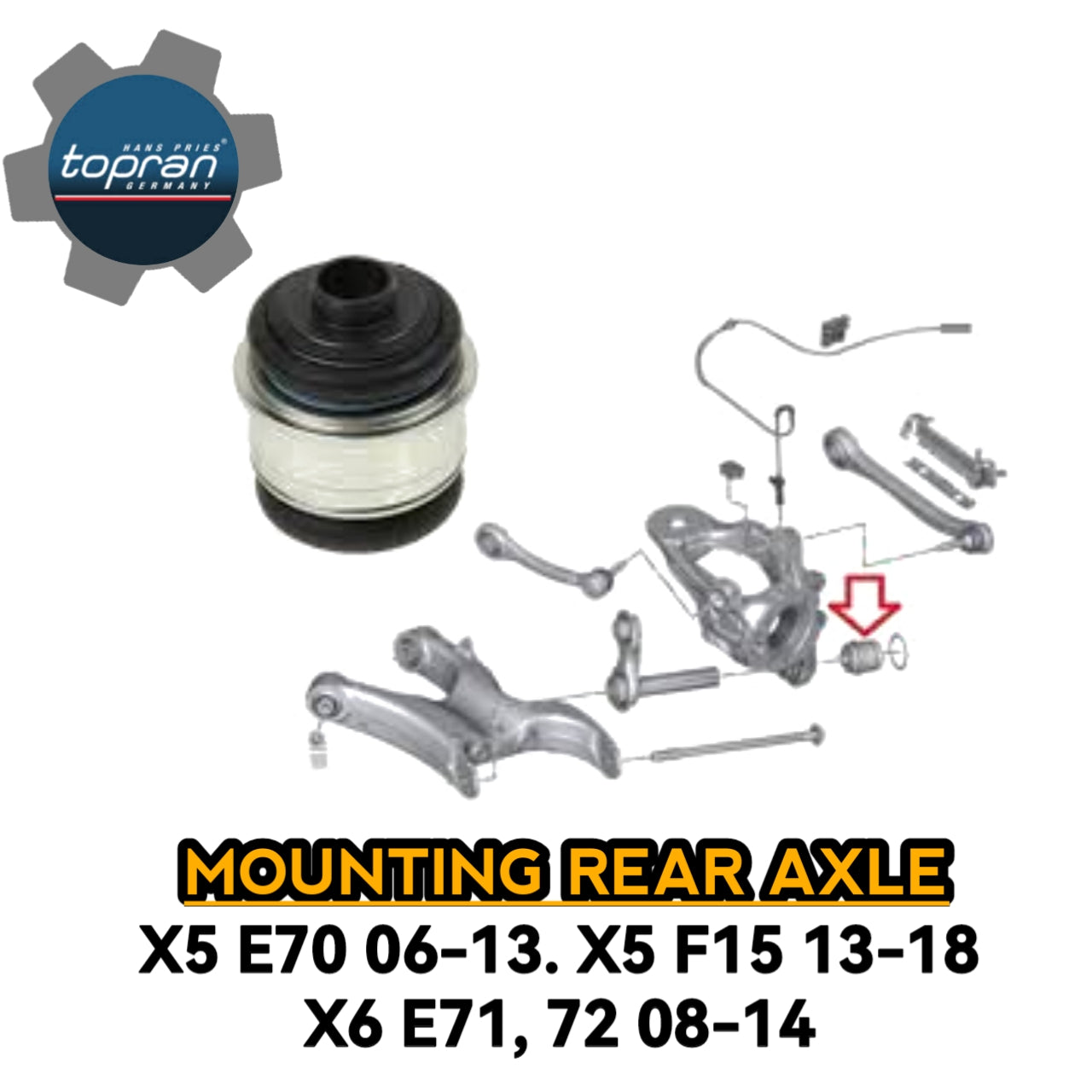 Mounting Rear Axle X5 E70 X5 F15 E71 E72