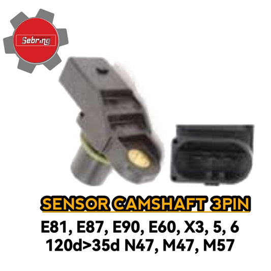 Sensor Camshaft 3PIN E81 E87 E90 E60 X3 X5 X6 120d to 35d N47 M47 M57 400331