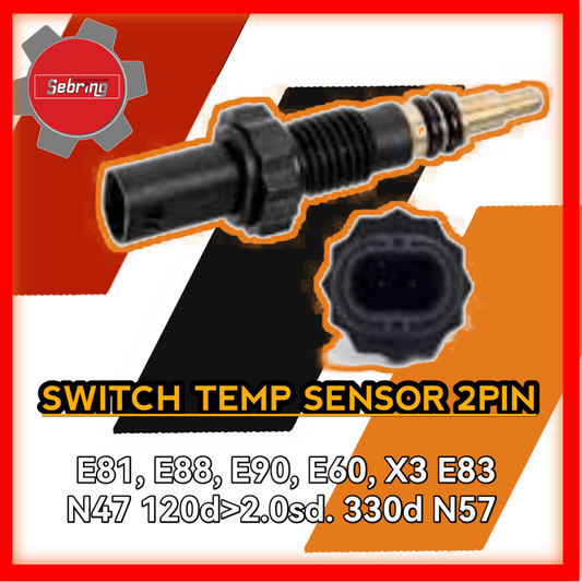 Switch Temperature Sensor 2pin E81 E88 E90 E60 X3 E83 N47 120d to 2.0sd 330d N57 400351