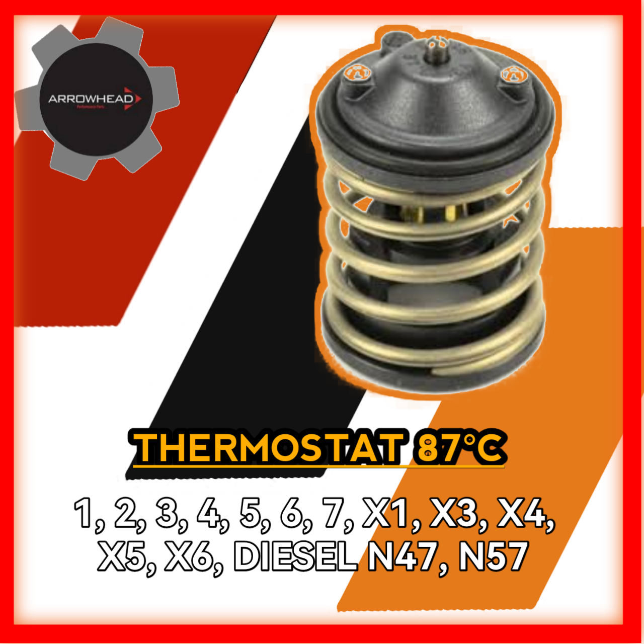 Thermostat 87°C X1 X3 X4 X5 X6 Diesel N47 N57 400335