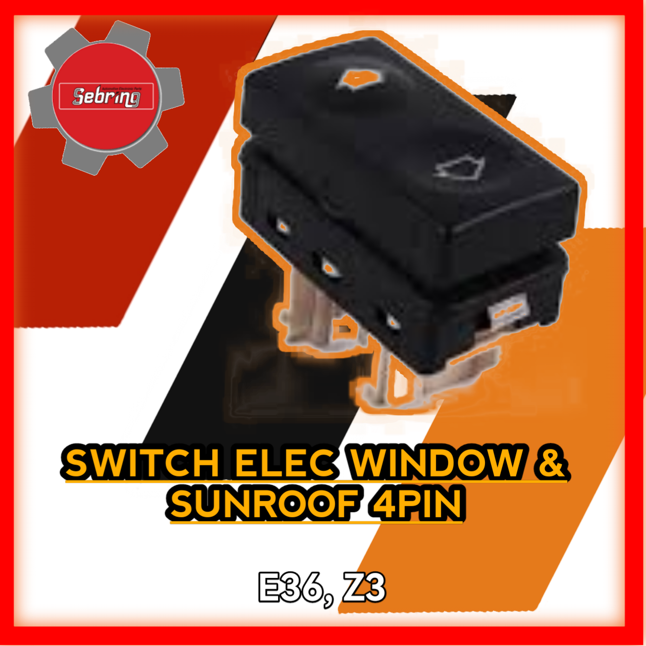 Switch Elec Window & Sunroof 4PIN E36 Z3