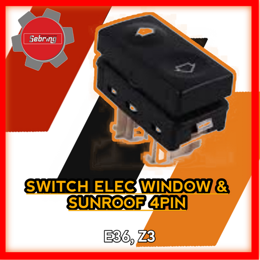 Switch Elec Window & Sunroof 4PIN E36 Z3