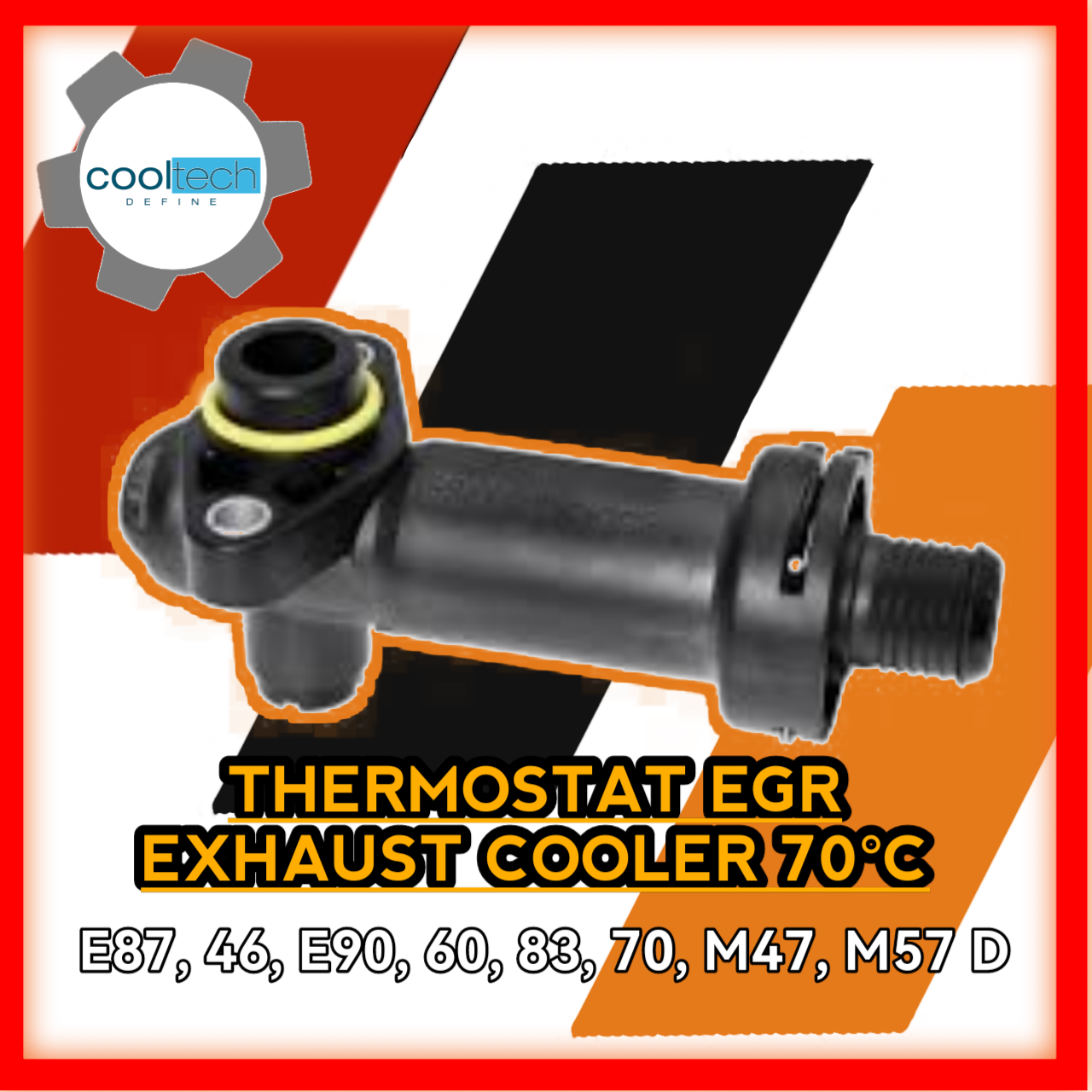 Thermostat ERG Exhaust Cooler 70°C E81 E87 E39 E46 E90 E60 E83 E60 E70 M47 M57 400053