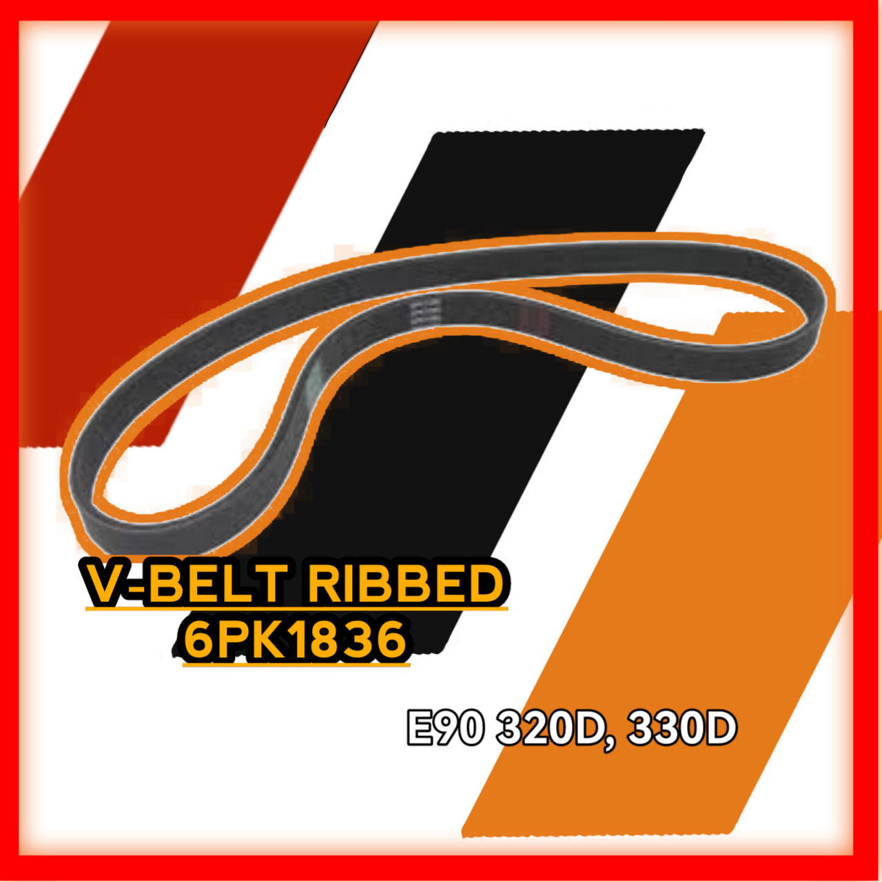 V Belt Ribbed 6PK1836 E90 320D 330D