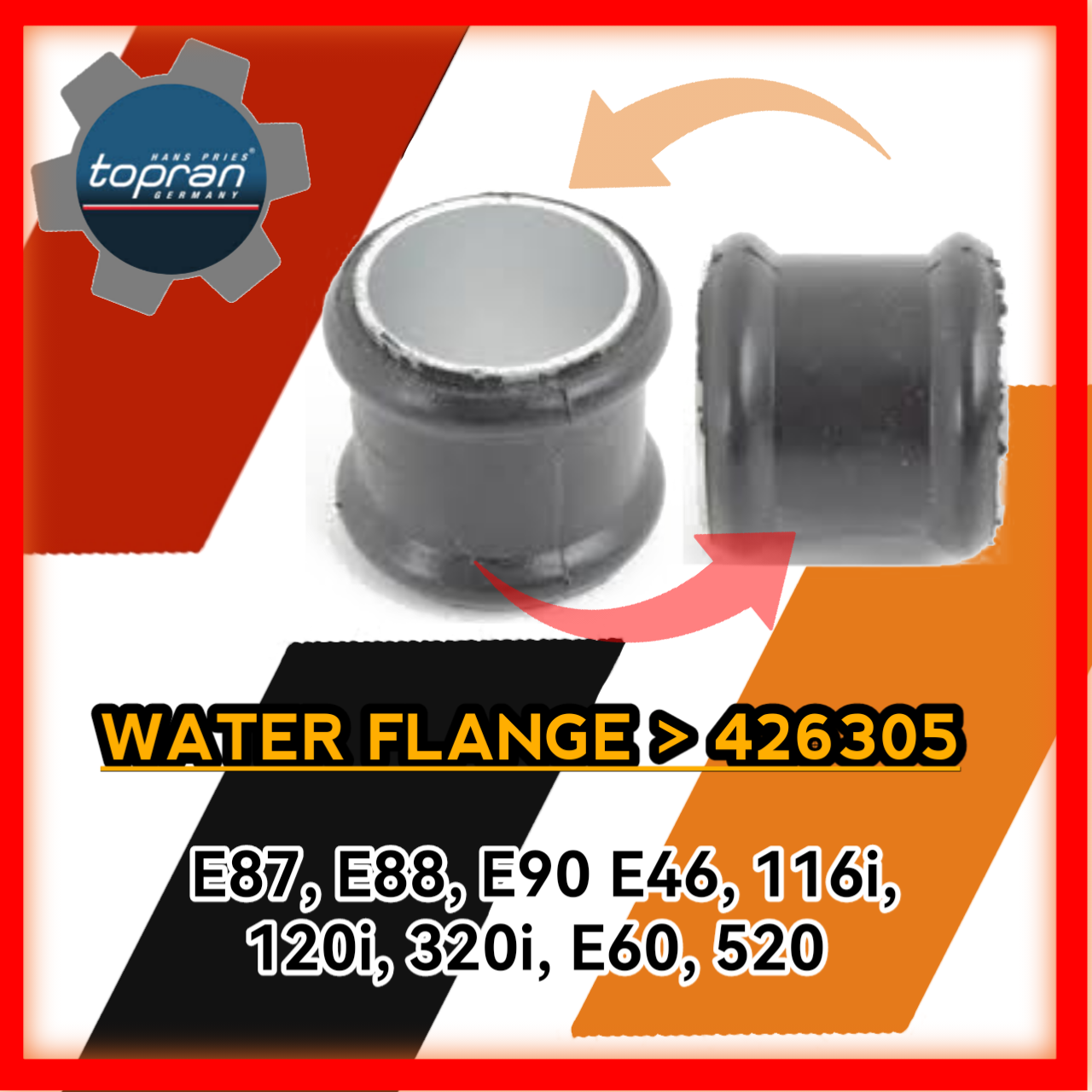 Water Flange 426305 E87 E88 E46 116i 120i 320i E60 520