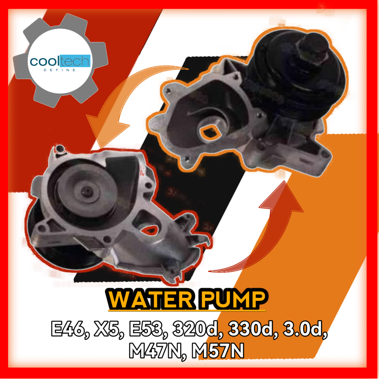 Water Pump E46 X5 E53 320d 330d 3.0d M47N M57N