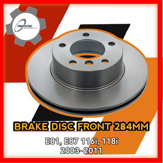 Brake Disc Front 284mm E81 E87 116i 118i 2003 to 2011 400746TT