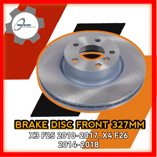 Brake Disc Front 327mm X3 F25 2010 to 2017 X4 F26 2014 to 2018 400750TT