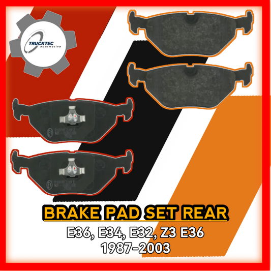 Brake Pad Set Rear E36 E34 E32 Z3 E36 1987 to 2003 409981TT