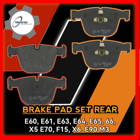 Brake Pad Set Rear E60 E61 E63 E64 E65 E66 66 X5 E70 F15 X6 E90 M3 400749TT