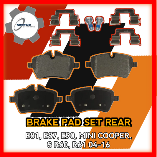 Brake Pad Set Rear E81 E87 E90 Mini Cooper S R60 R61 2004 to 2016