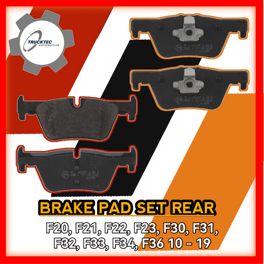 Brake Pad Set Rear F20 F21 F22 F23 F30 F31 F32 F33 F34 F36 2010 to 2019