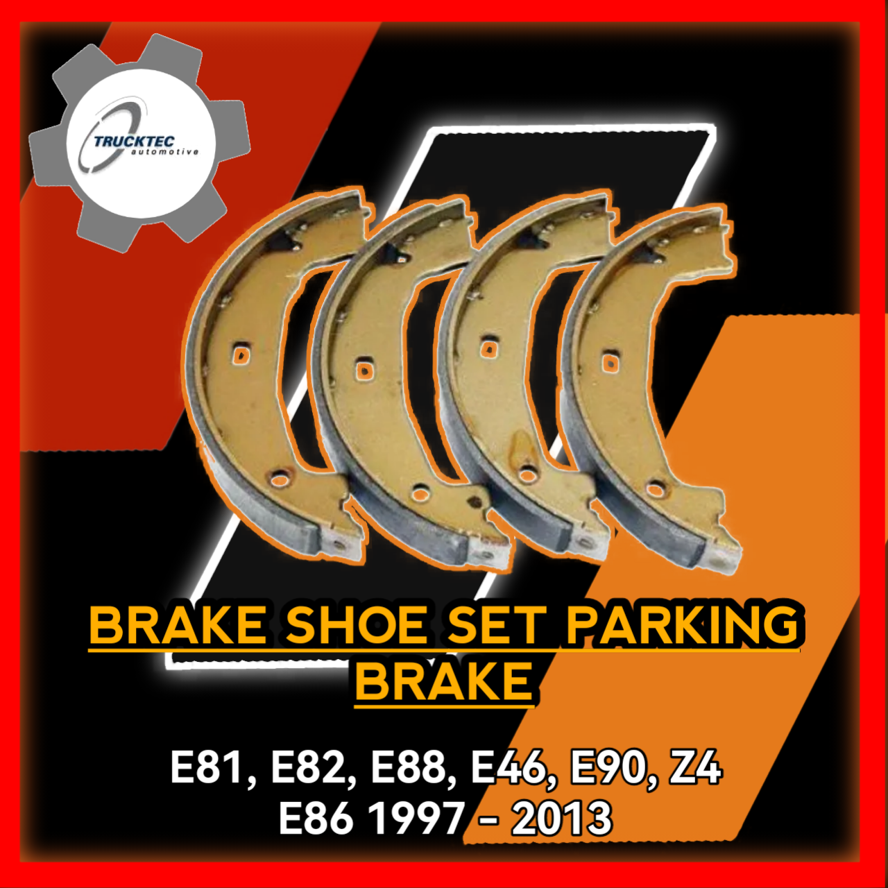 Brake Shoe Set Parking Brake E81 E82 E88 E46 E90 Z4 E86 1997 to 2013