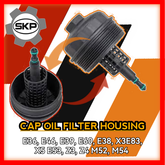 Cap Oil Filter Housing E36 E46 E39 E60 E38 X3 E83 X5 E53 Z3 Z4 M52 M54