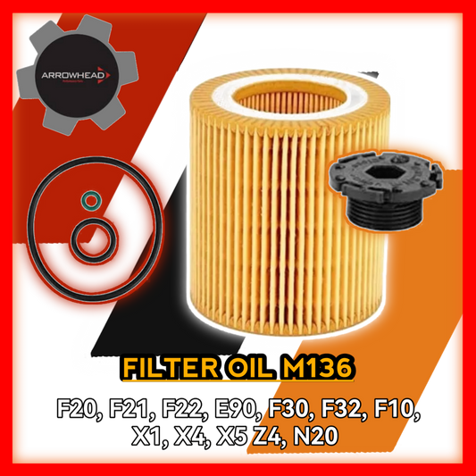 Filter Oil M136 F20 F21 F22 E90 F30 F32 F10 X1 X4 X5 Z4 N20 405953HP