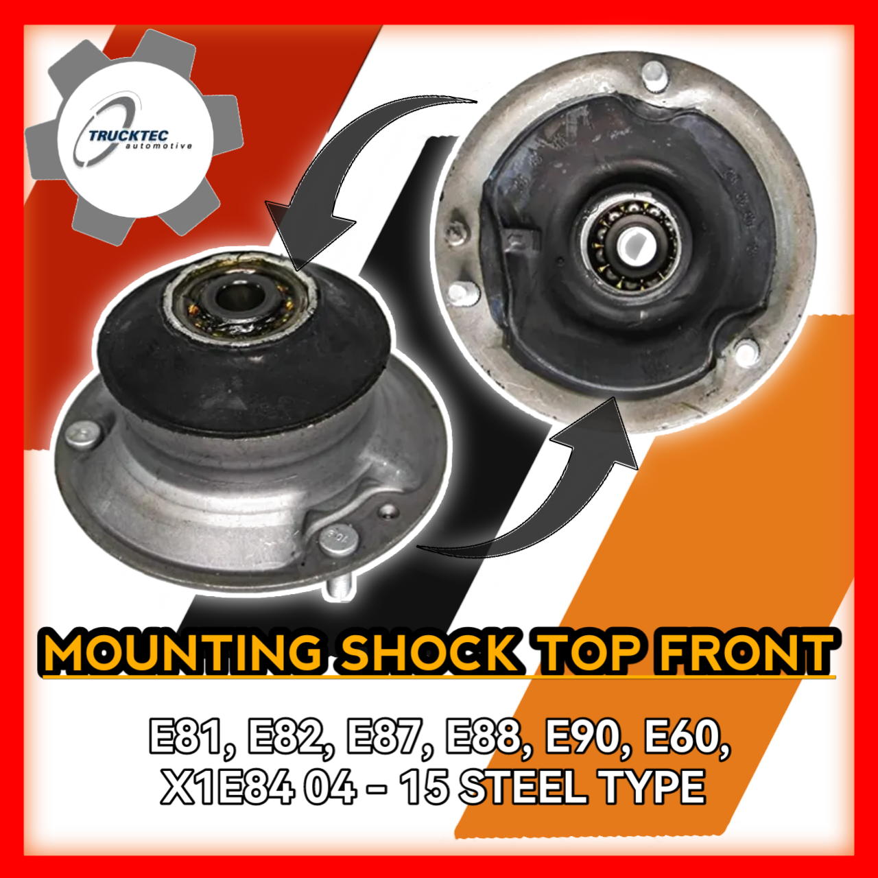 Mounting Shock Top Front E81 E82 E87 E88 E90 E60 X1 E84 2004 to 2015 Steel Type