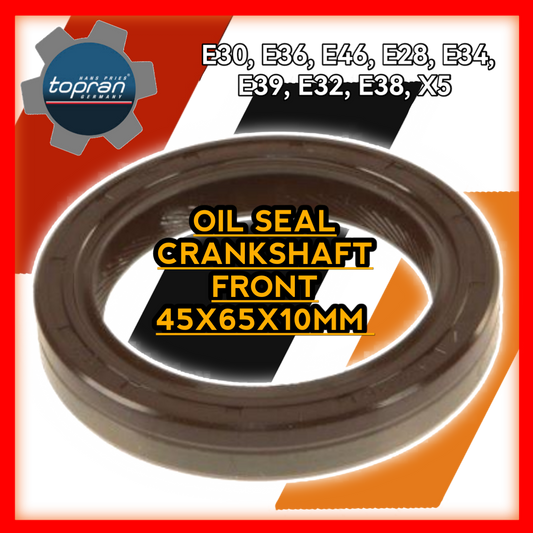 Oil Seal Crankshaft Front 45x65x10mm E30 E36 E46 E28 E34 E39 E32 E38 X5