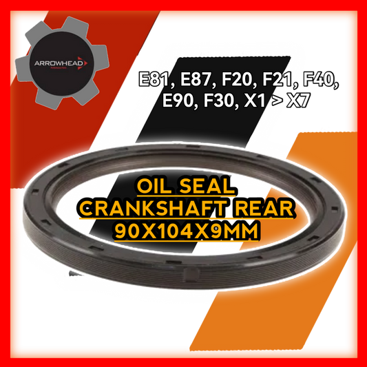 Oil Seal Crankshaft Rear 90x104x9mm E81 E87 F20 F21 F40 E90 F30 X1 X2 X3 X4 X5 X6 X7