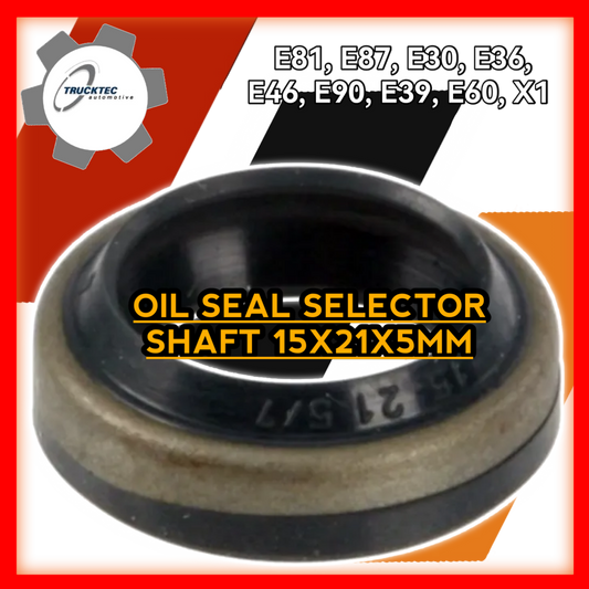 Oil Seal Selector Shaft 15x21x5mm E81 E87 E30 E87 E30 E36 E46 E90 E39 E60 X1