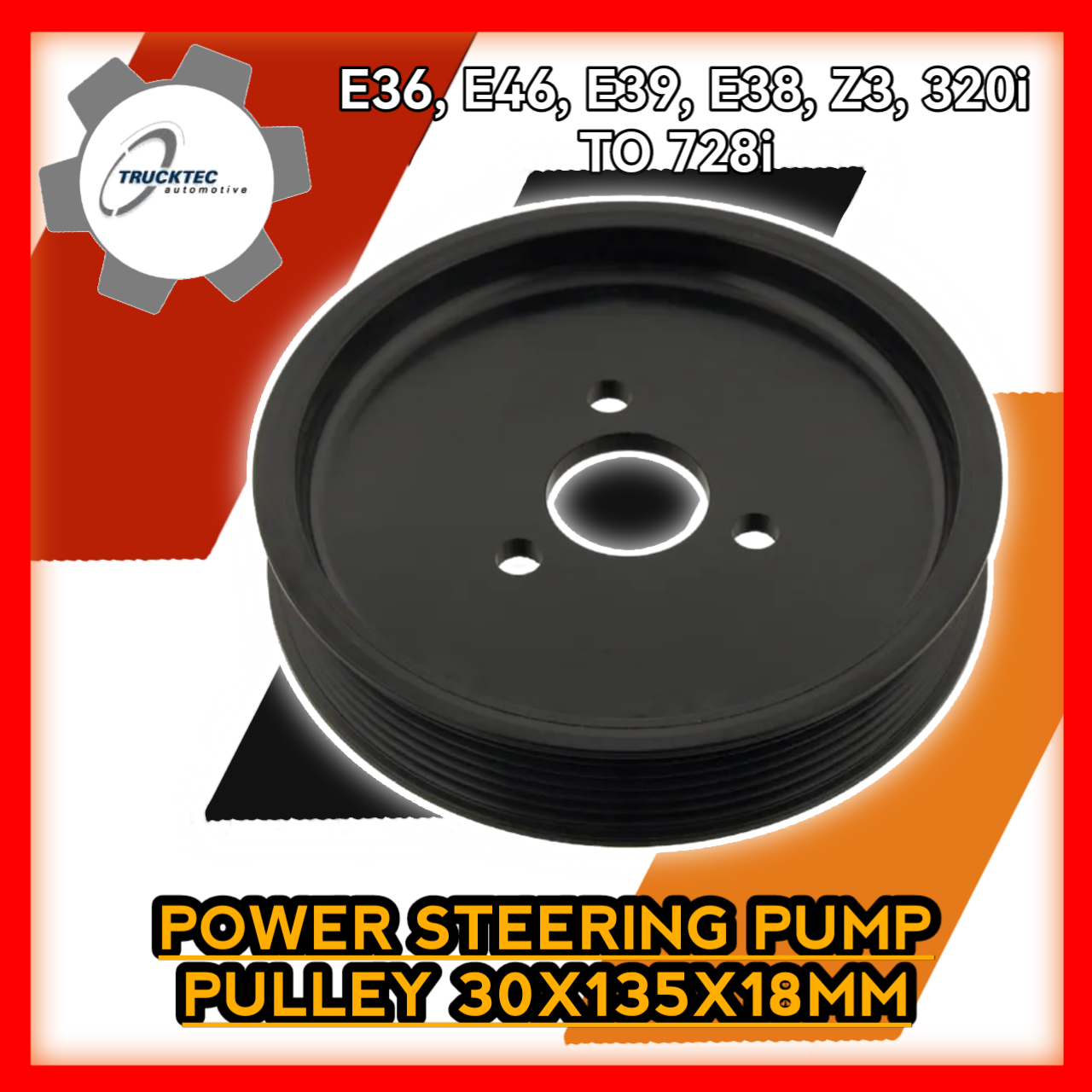 Power Steering Pump Pulley 30x135x18mm E36 E46 E39 E38 Z3 320i to 728i