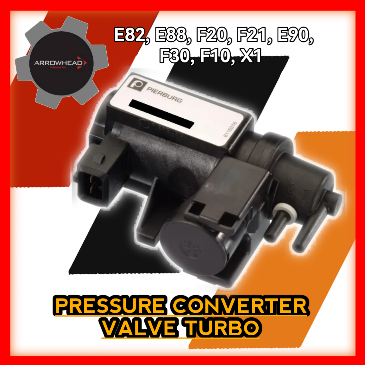 Pressure Converter Valve Turbo E82 E88 F20 F21 E90 F30 F10 X1