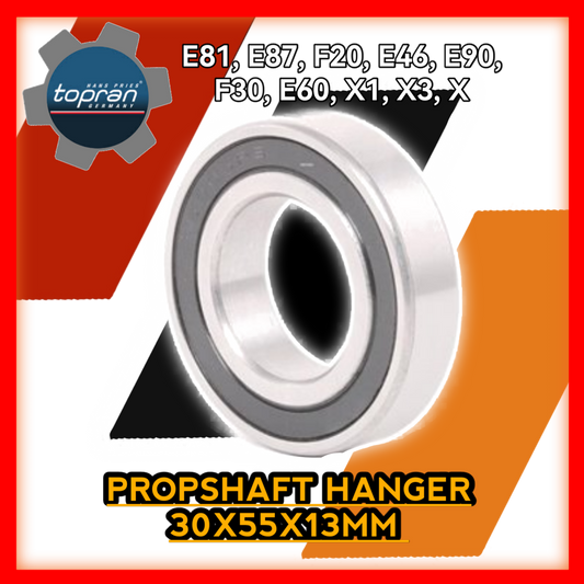 Propshaft Hanger Bearing 30x55x13mm E81 E87 F20 E46 E90 F30 E60 X1 X3