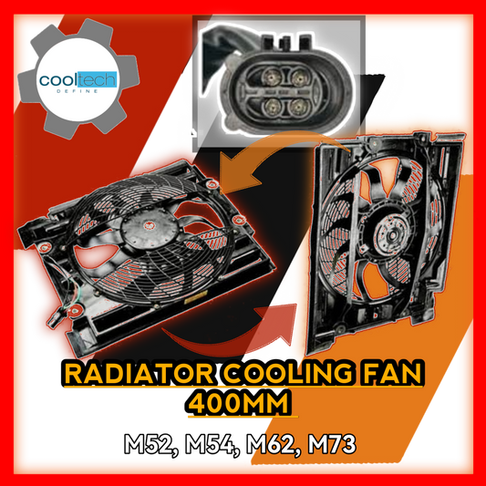 Radiator Cooling Fan 400mm 5 E39 7 E38 520i to 750i M52 M54 M62 M73