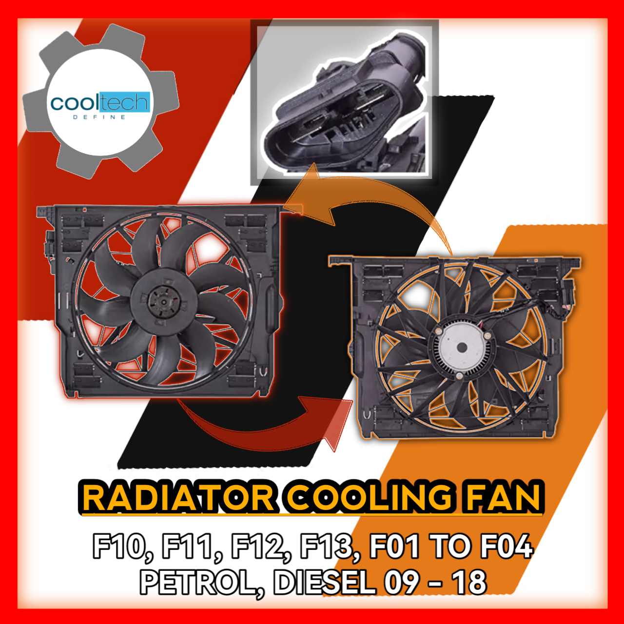 Radiator Cooling Fan F10 F11 F12 F13 F01 to F04 Petrol DIESEL 2009 to 2018