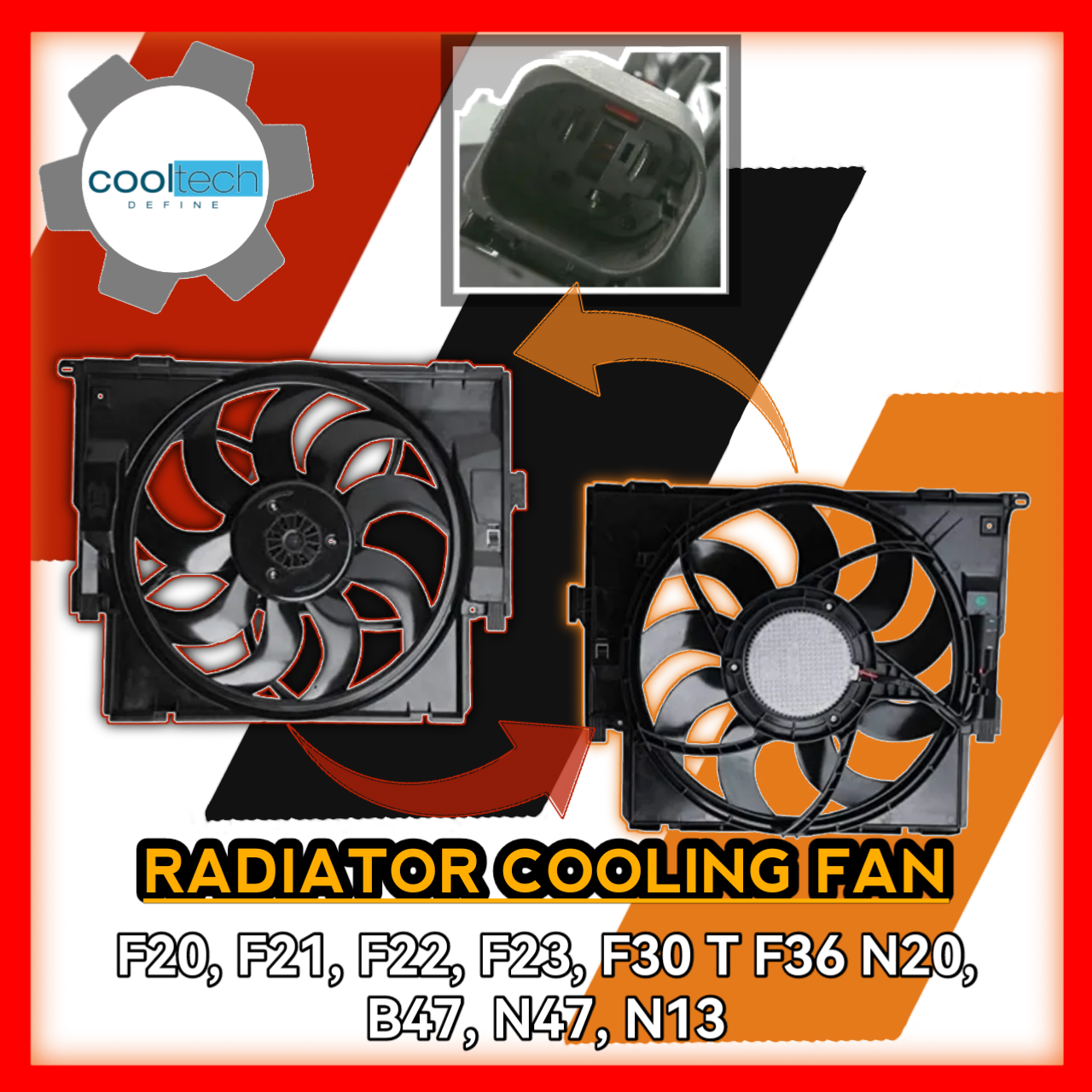 Radiator Cooling Fan F20 F21 F22 F23 F30 to F36 N20 B47 N47 N13