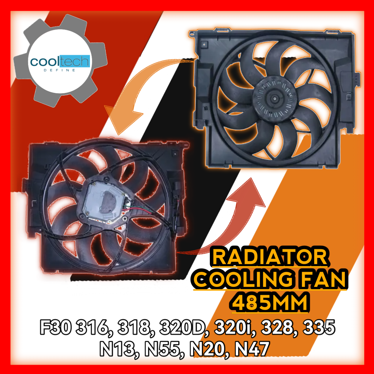 Radiator Cooling Fan F20 F21 F22 F23 F30 to F36 N20 B47 N47 N13