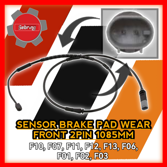 Sensor Brake Pad Wear Front 2pin 1085mm F10 F07 F11 F12 F13 F06 F01 F02 F03