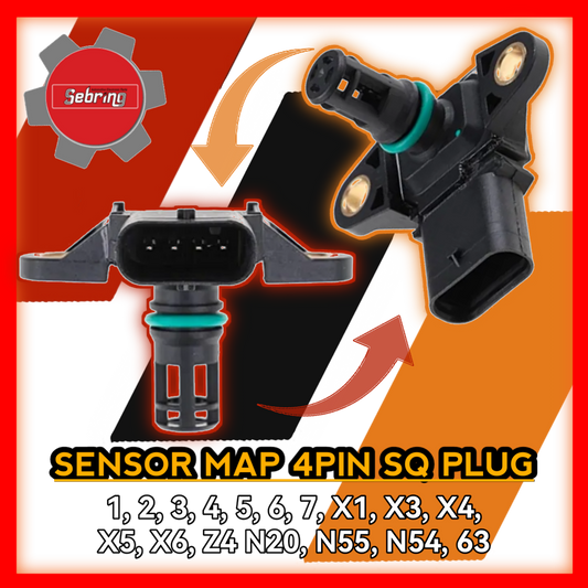 Sensor Map 4pin SQ Plug 1 2 3 4 5 6 7 X1 X3 X4 X5 X6 Z4 N20 N55 N54 63