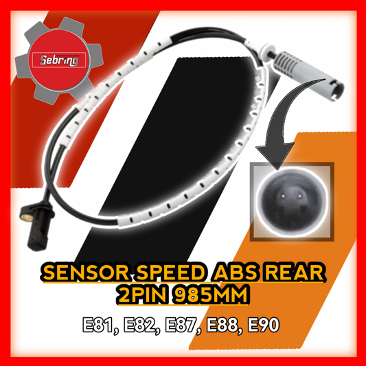 Sensor Speed ABS Rear 2pin 985mm E81 E82 E87 E88 E90