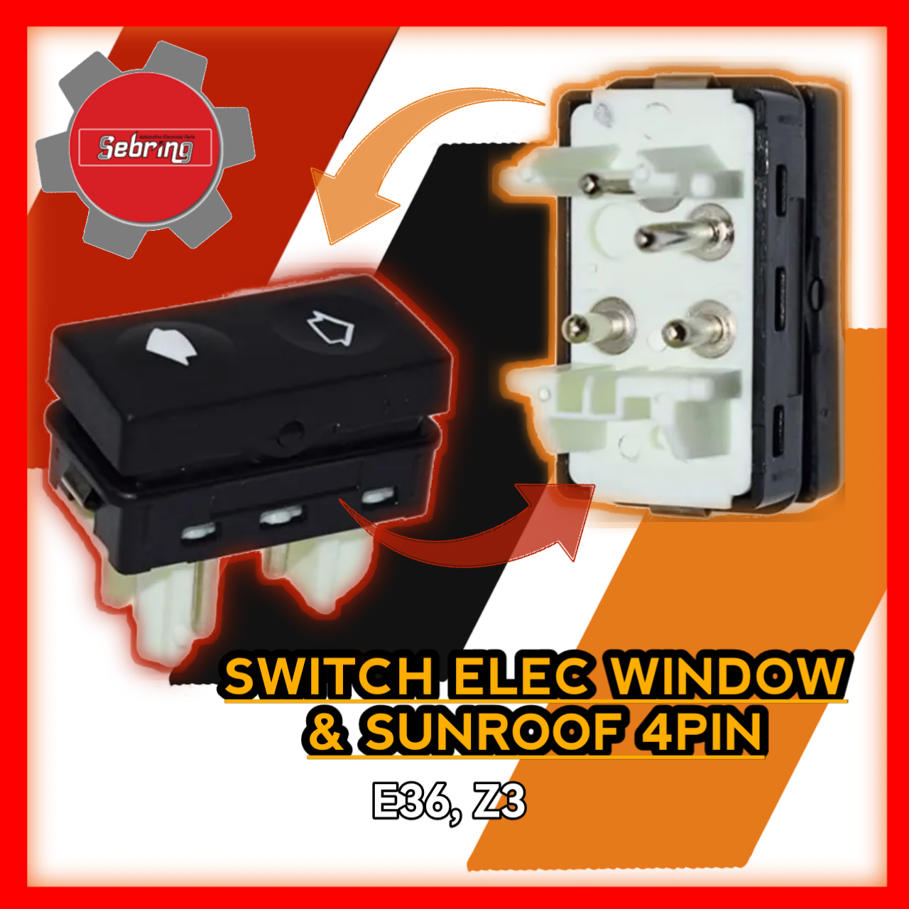 Switch Electric Window and Sunroof 4pin E36 Z3