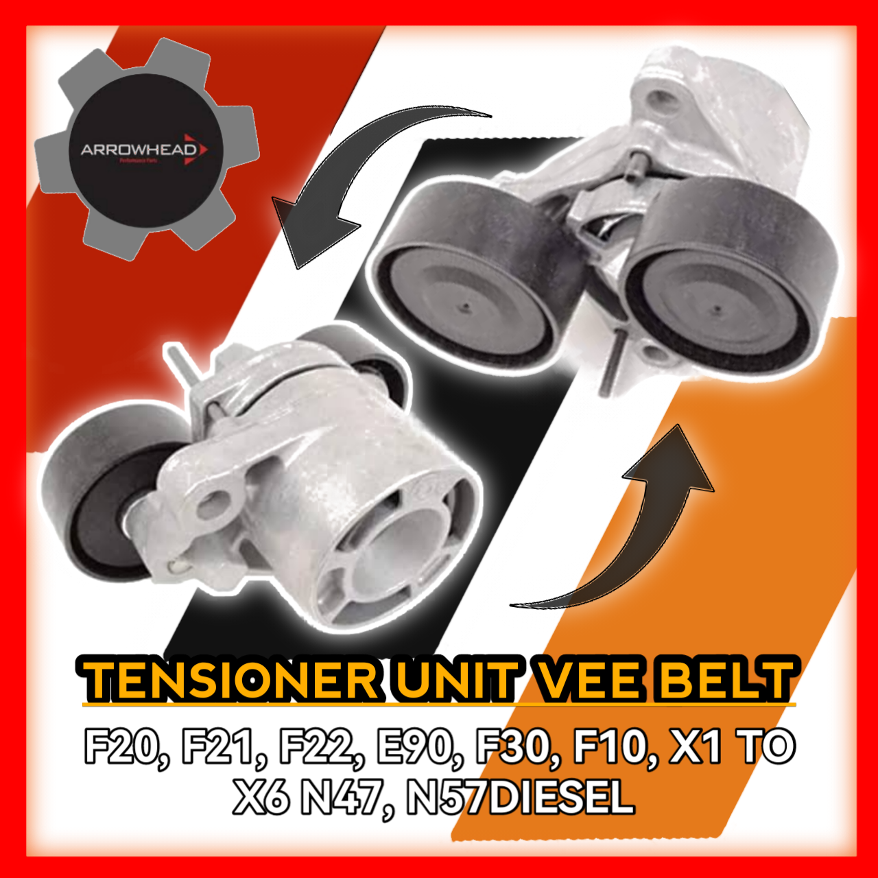 Tensioner Unit Vee Belt F20 F21 E90 F30 F10 X1 to X6 N47 N57 Diesel