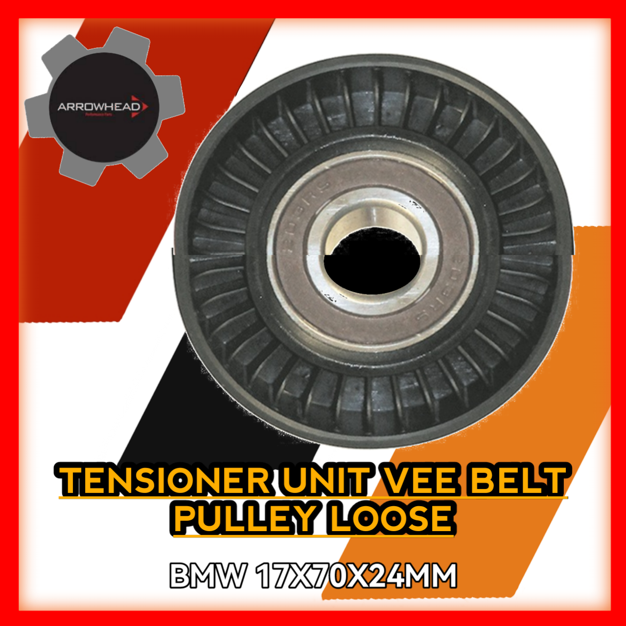 Tensioner Vee Belt Pulley Loose BMW 17x70x24mm