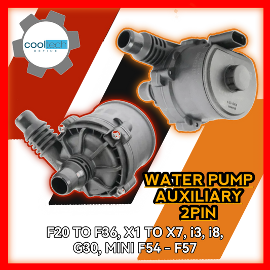 Water Pump Auxiliary 2pin F20 F21 F22 F23 F24 F25 F26 F29 F30 F31 F32 F33 F34 F36 X1 X2 X3 X4 X5 X6 X7 i3 i8 G30 Mini F54 F55 F56 F57