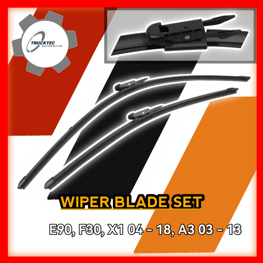 Wiper Blade Set E90 X1 2004 to 2018 A3 2003 to 2013