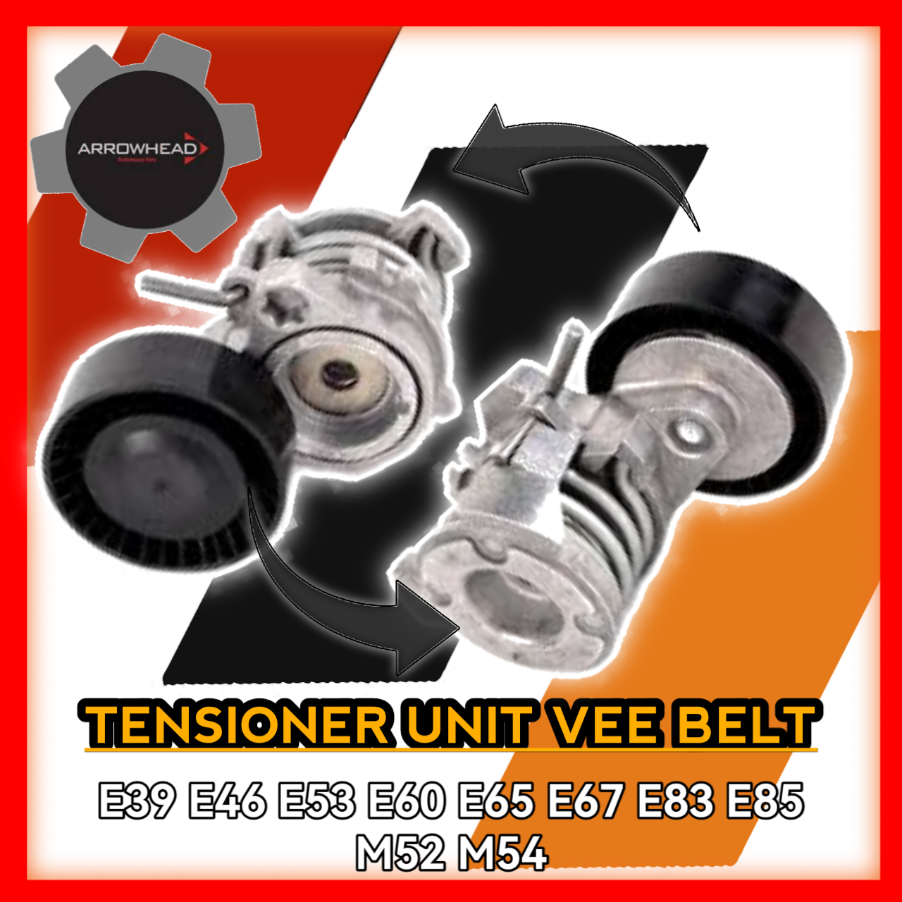 Tensioner Unit Vee Belt E39 E46 E53 E60 E65 E67 E83 E85 M52 M54