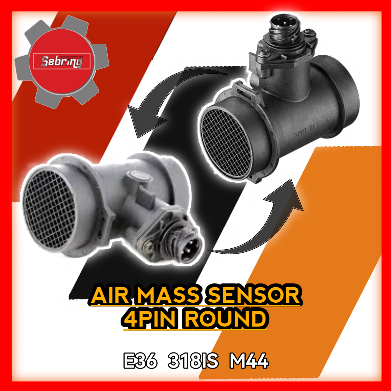 Air Mass Sensor 4PIN Round E36 318IS M44 400312